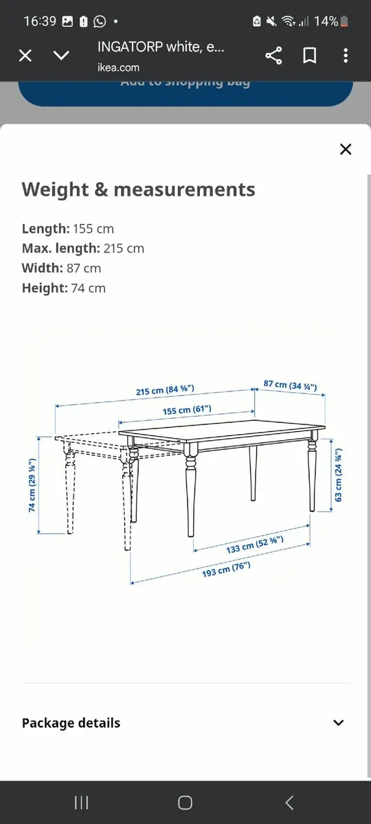 IKEA dining table and chairs - Image 3