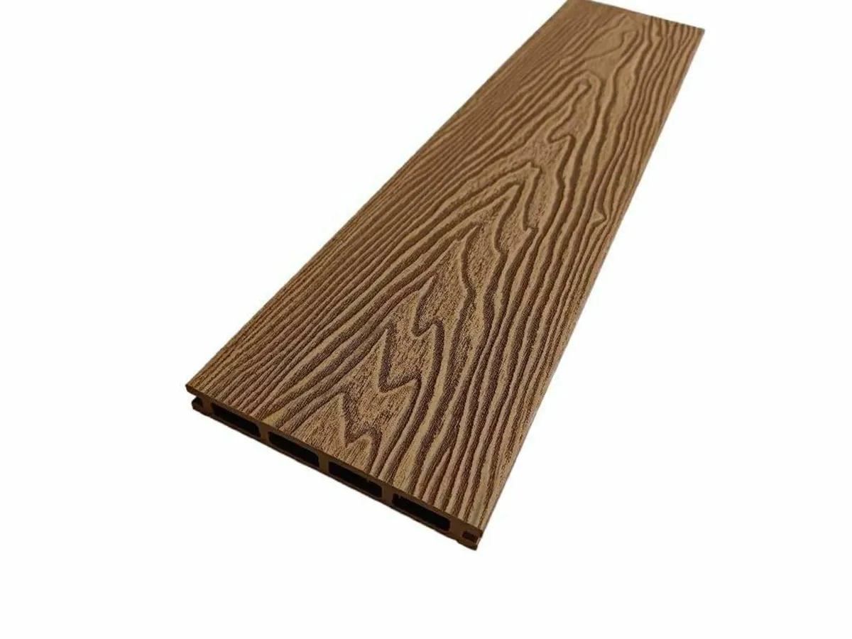 WPC Decking Boards Deep Embossed 3D Black - Image 3