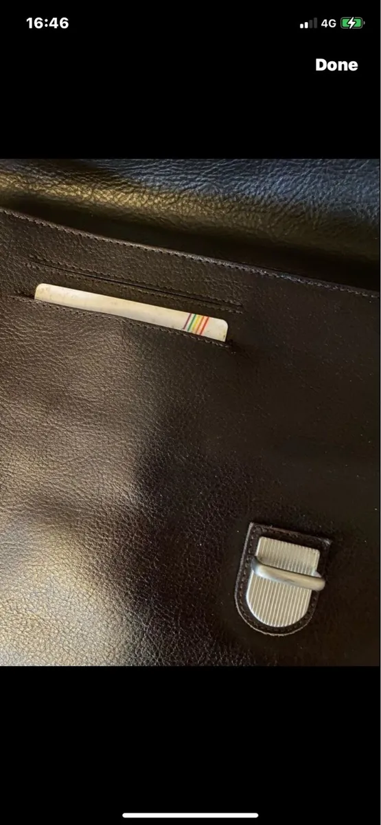 Vintage Picard Leather Laptop Bag/ Briefcase - Image 4