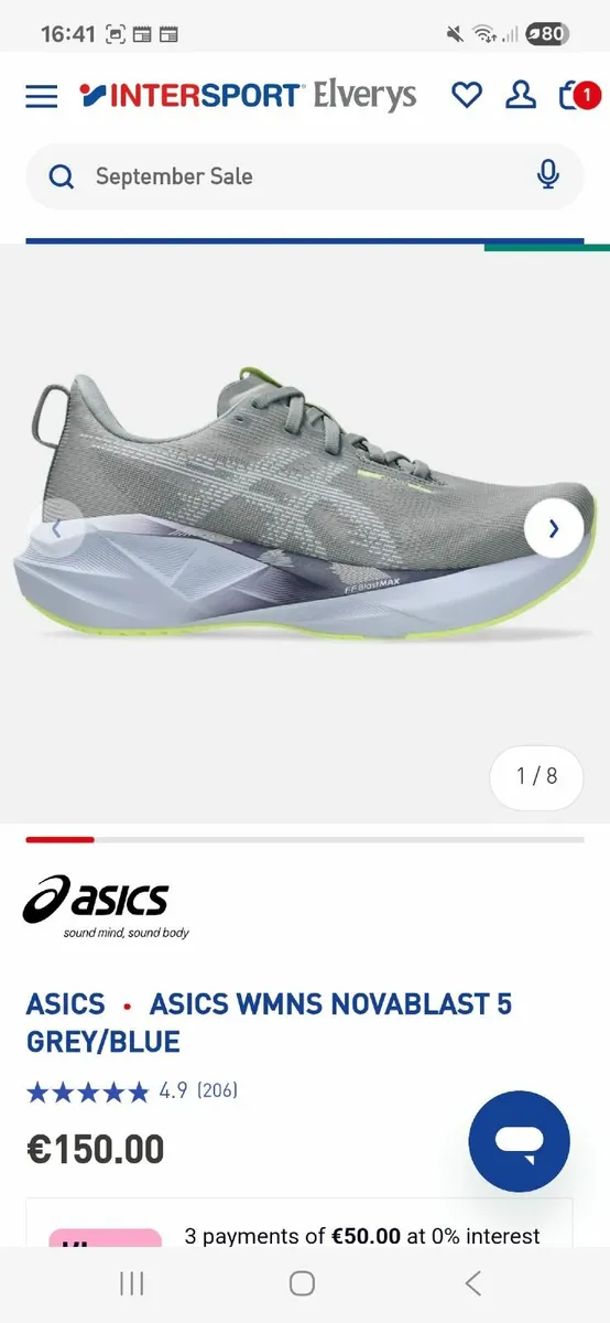 Asics Novablast 5 womens size 7 - Image 1