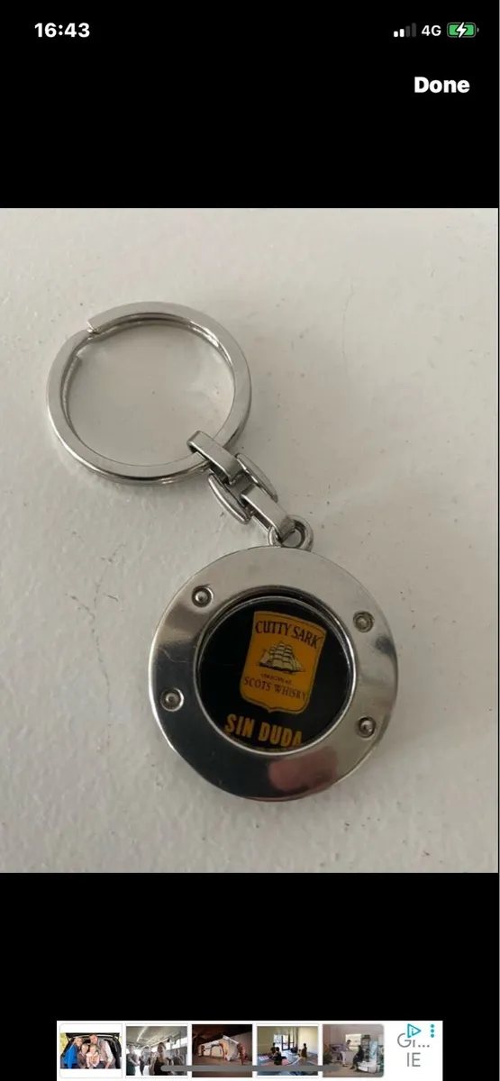 Cutty Sark Key Ring/ Shopping Trolly coin - Image 1
