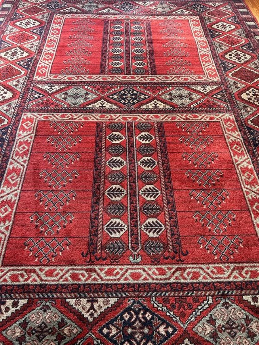 Beautiful Afghan Wool Rug - Image 3