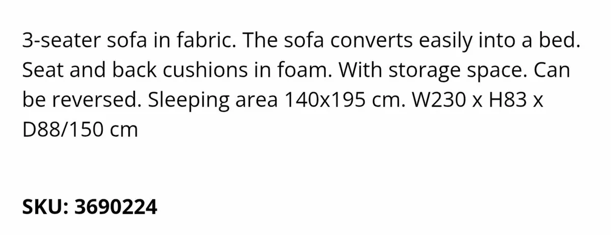 Sofa bed L-shape - Image 3