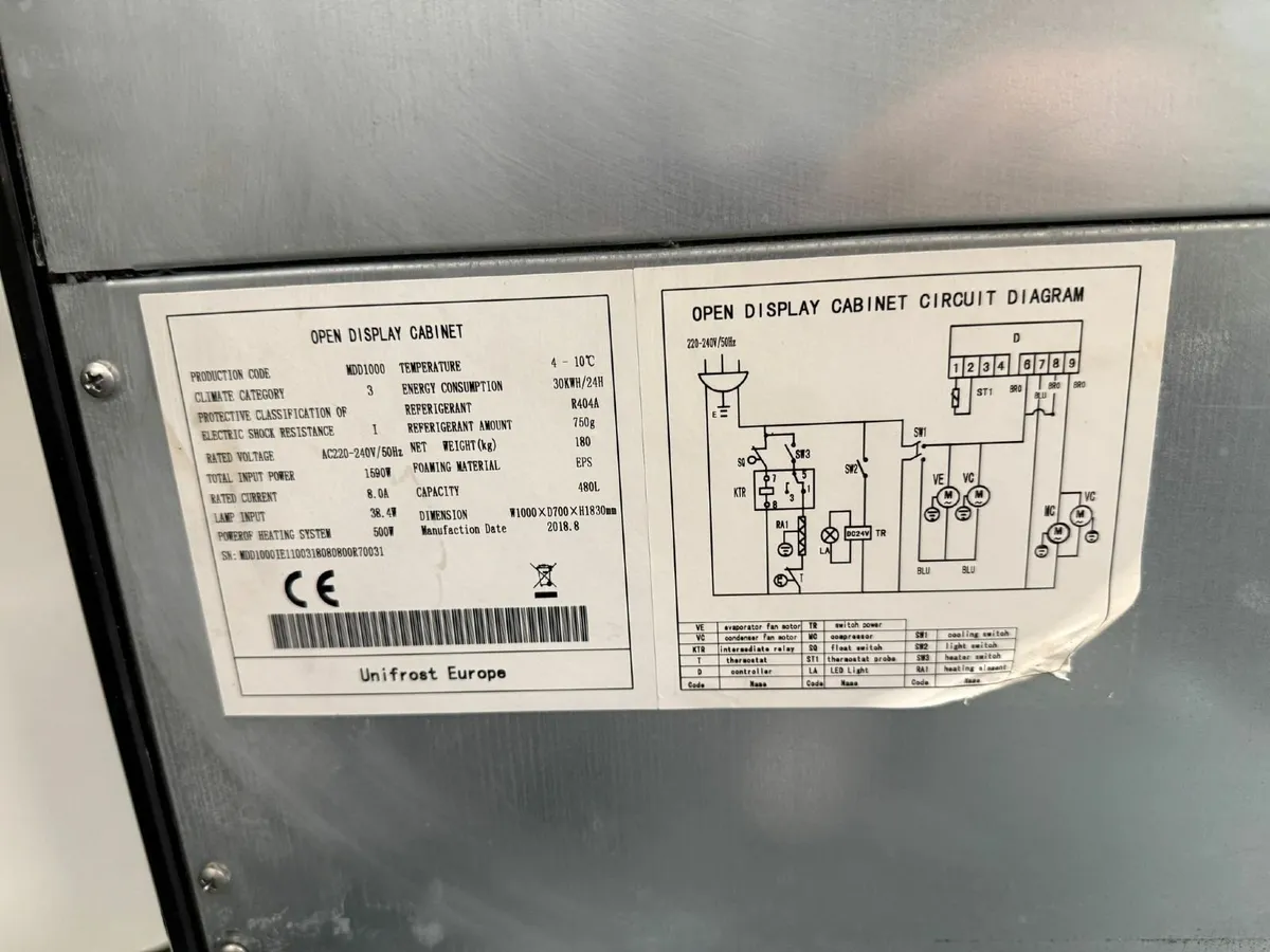 Open Deck Display Cabinet Chiller - Image 2