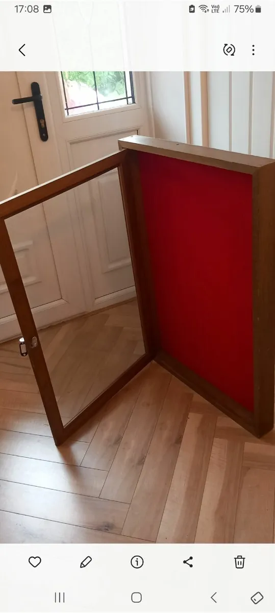 Excellent glass wall mounted display cabinet - Image 2