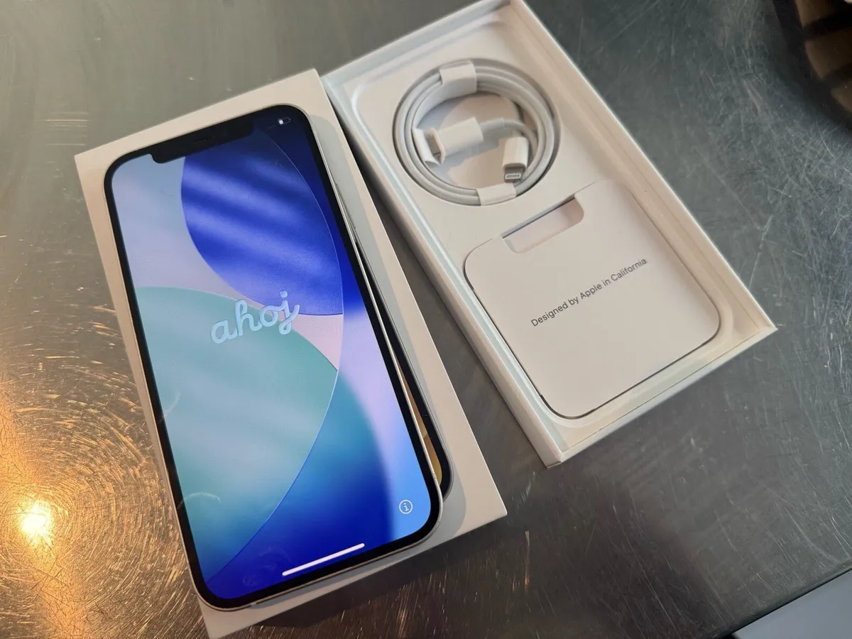 iPhone 12 white, 128GB, unlocked - Image 1