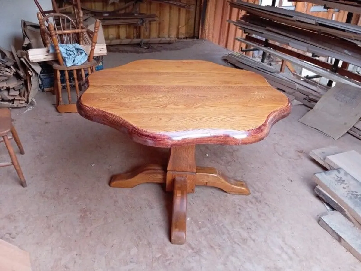 solid oak table - Image 3