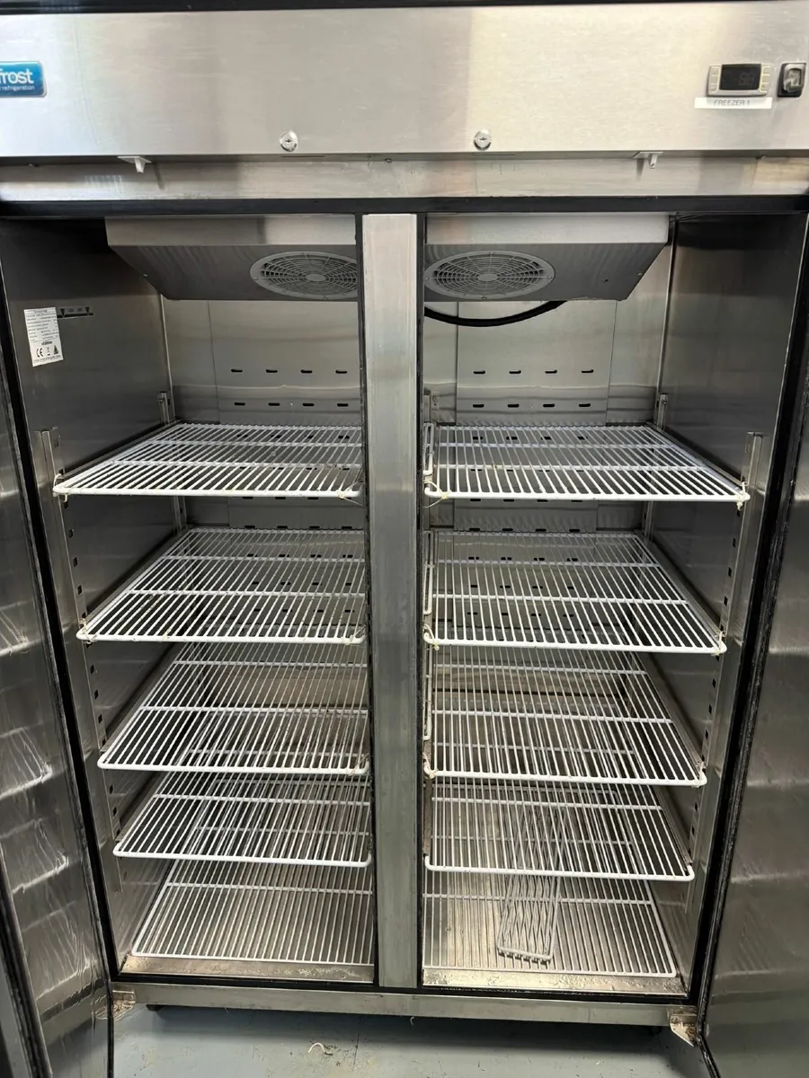 Large Double Door Commercial Freezer - Image 4