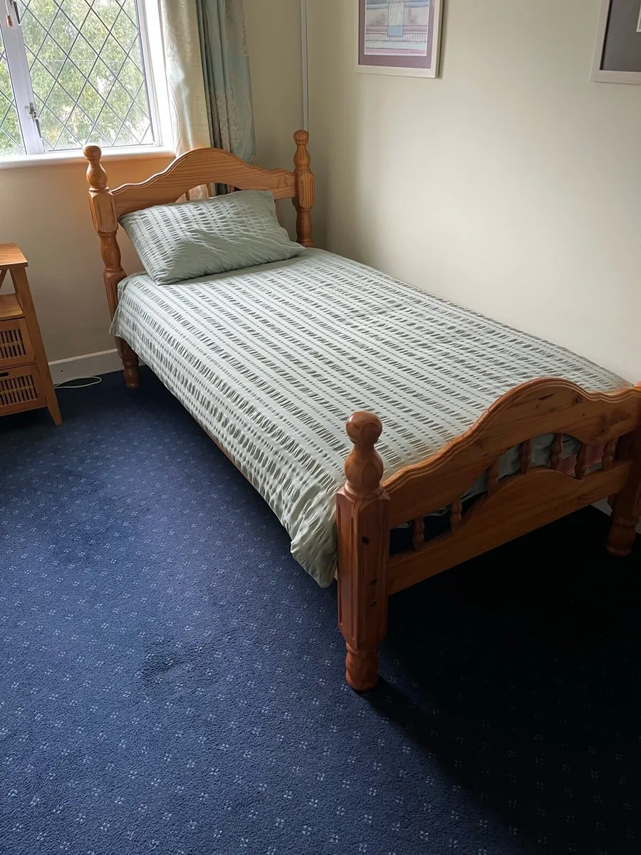 Single Beds x 2. Pine wooden frames - Image 2