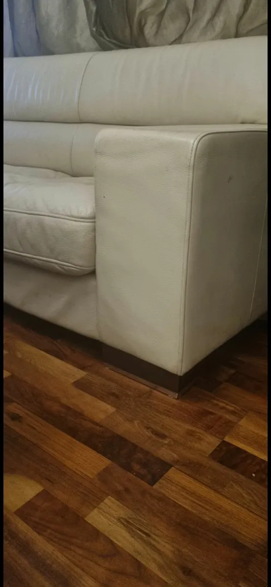 Couches cream leather - Image 2