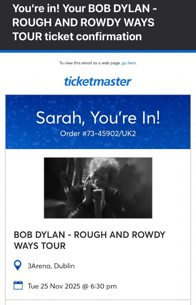 Bob Dylan Tickets - Image 3