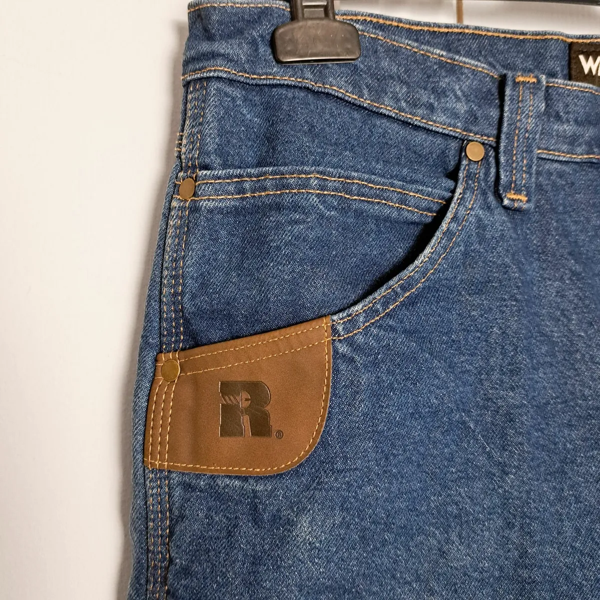 Wrangler Blue Fleece Lined Jeans 33x30 - Image 3