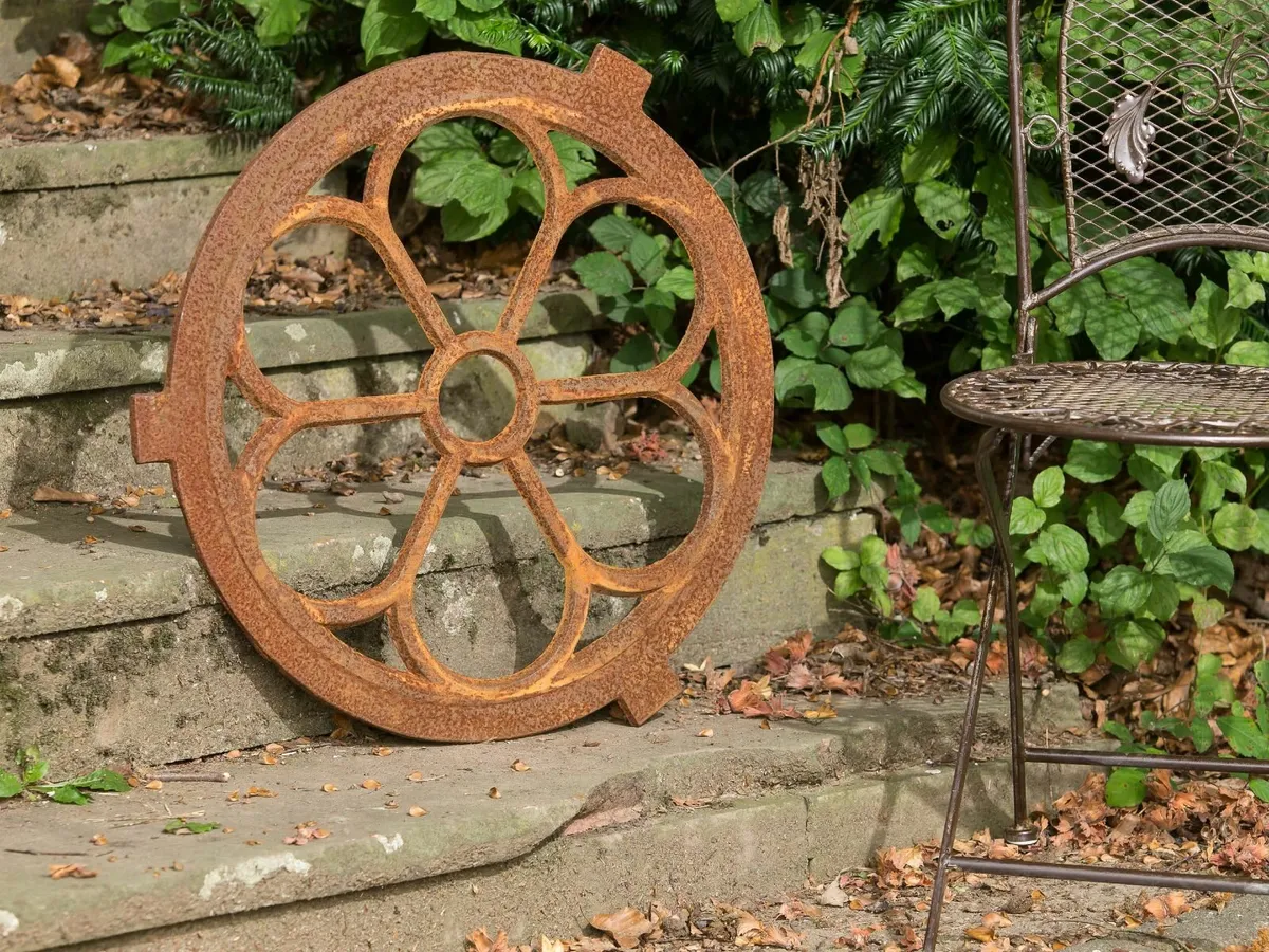 Round Stable Window 60cm Iron Antique Style - Image 2
