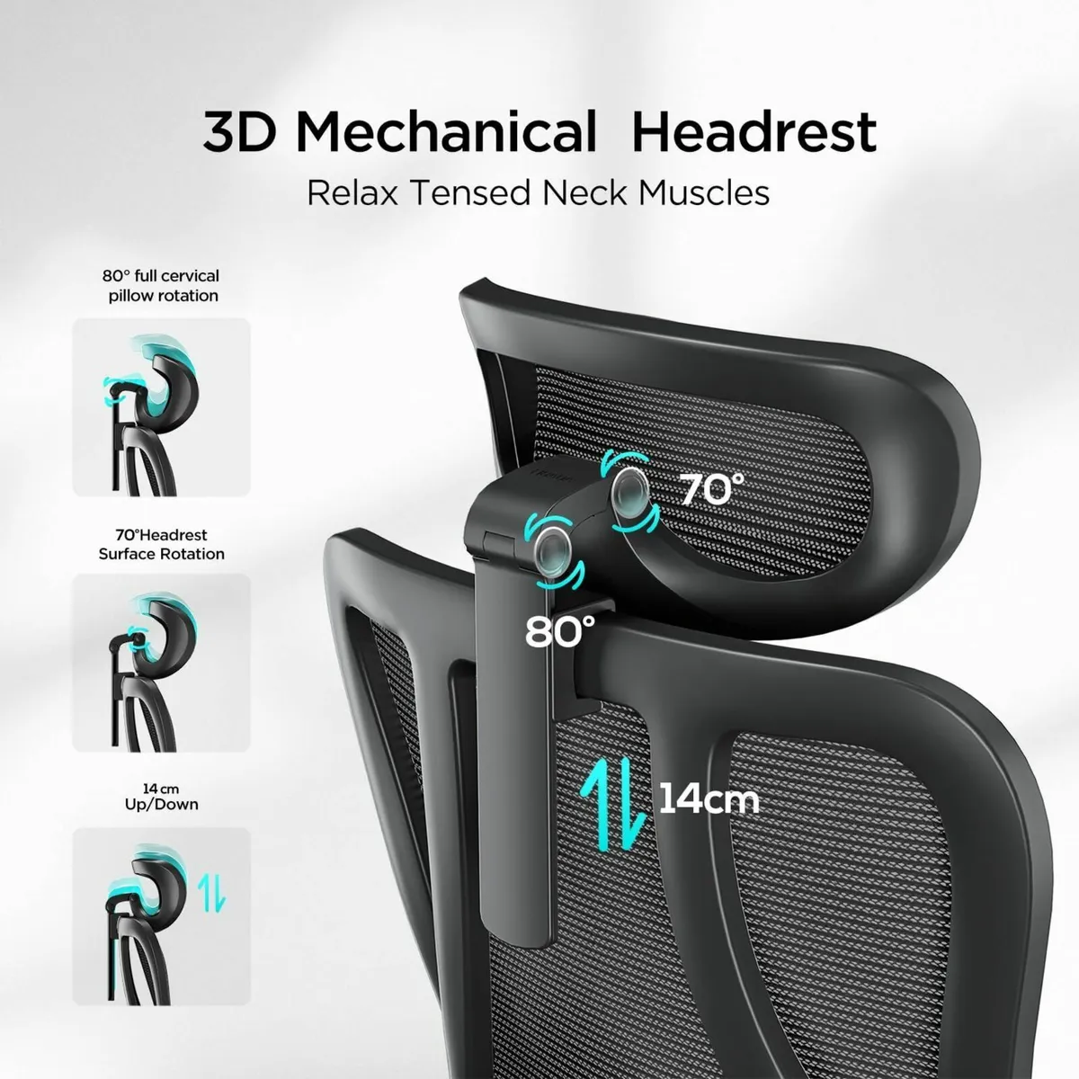 P3 Pro Ergonomic Office Chair 2D Adjustable Lumbar - Image 4