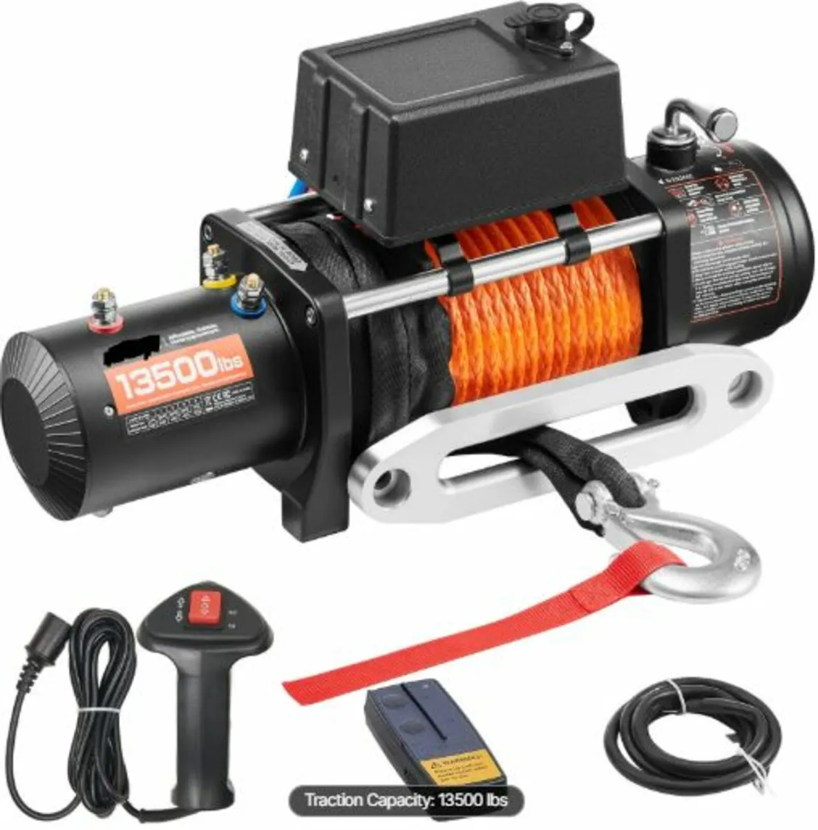 Electric Winch Truck 6123.5 kg Synthetic Rope - Image 1