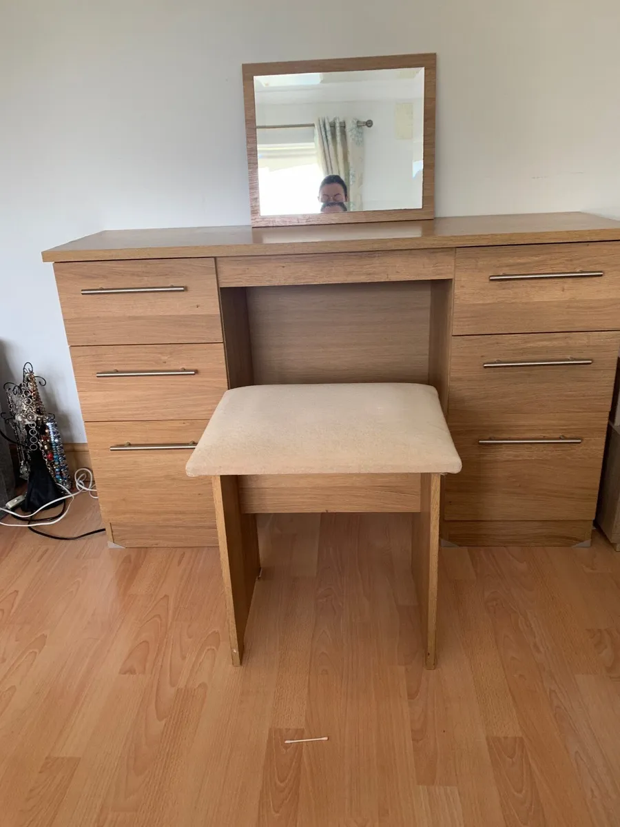 Dressing Table, Mirror and Stool - Image 2