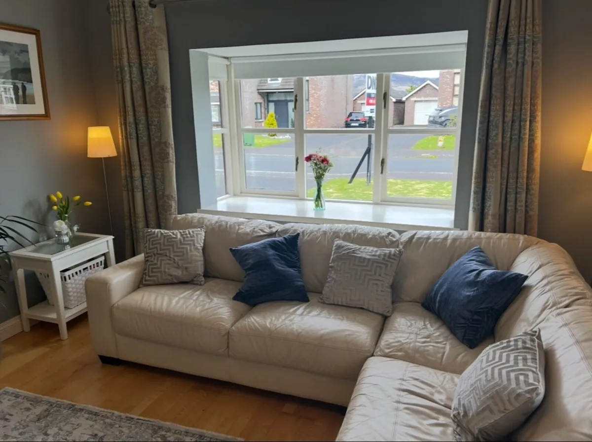 5 seater leather couch - Image 2