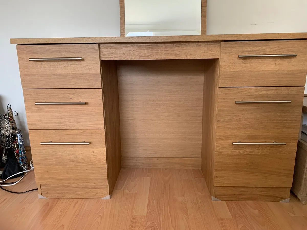 Dressing Table, Mirror and Stool - Image 1