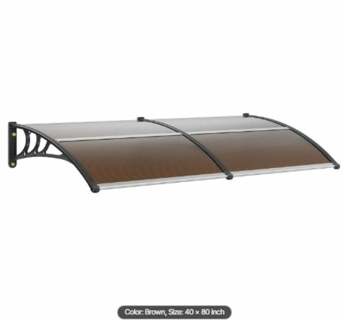 Window Door Awning Canopy 80" x 40", UPF 50+ - Image 1