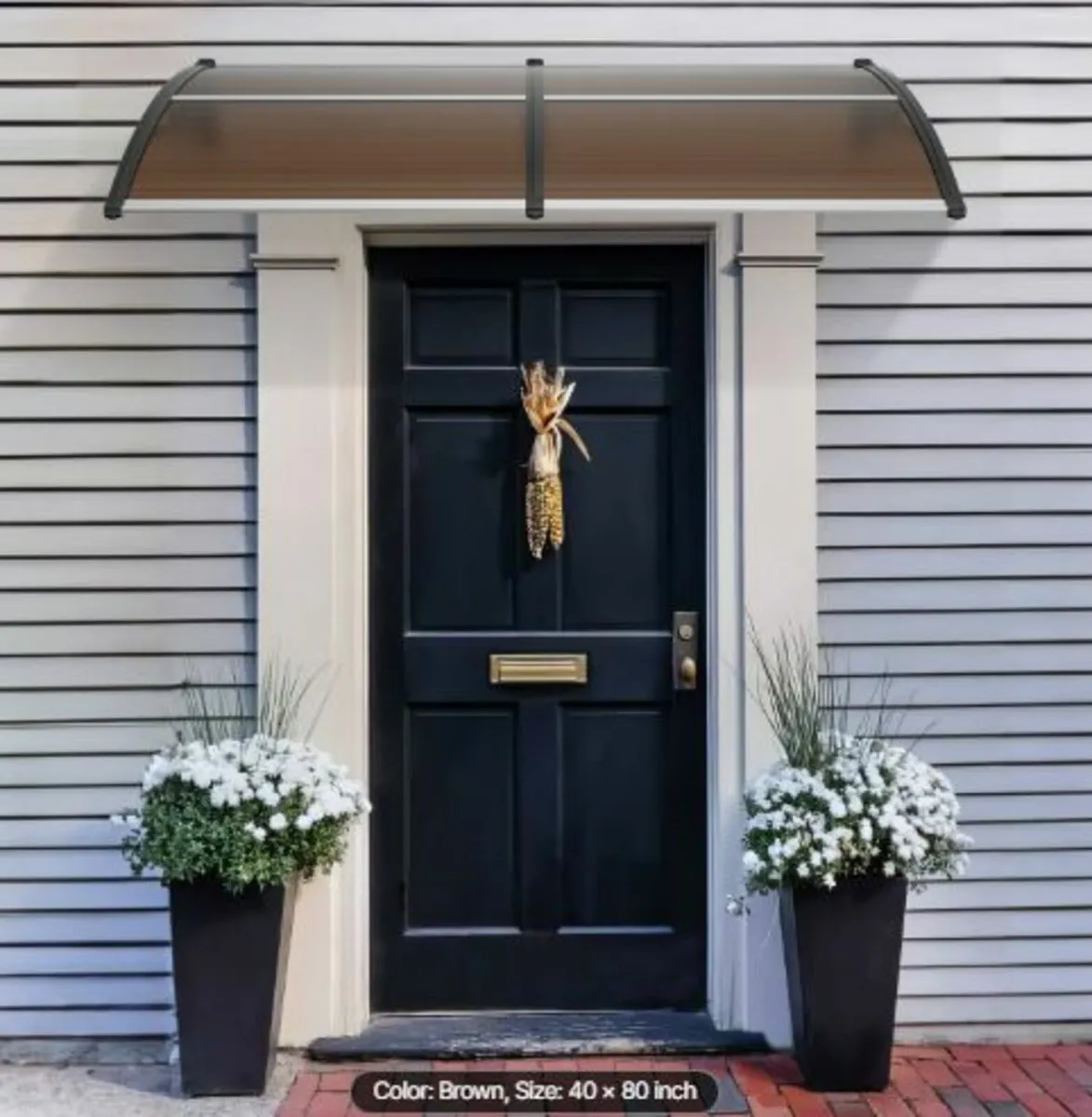 Window Door Awning Canopy 80" x 40", UPF 50+ - Image 4