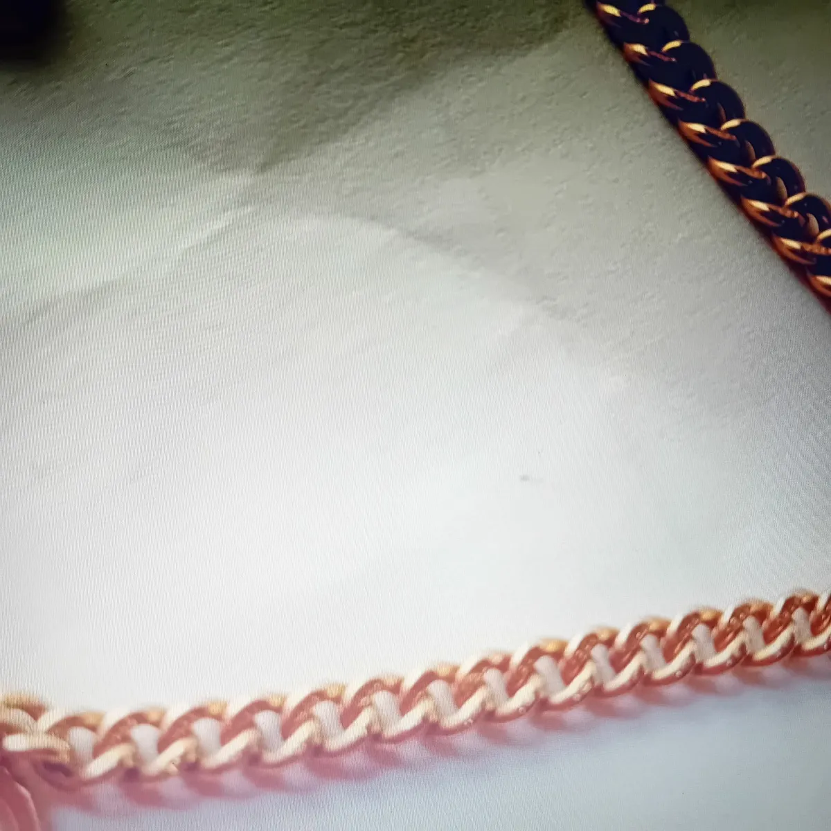 9 C T Gold Bracelet with all the links stamped - Image 2