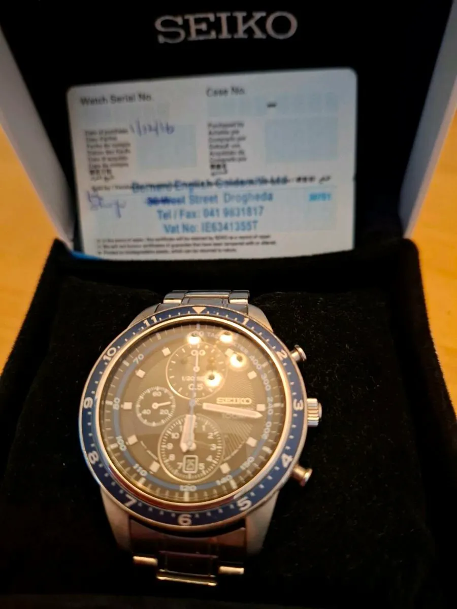 Gents seiko chronograph watch