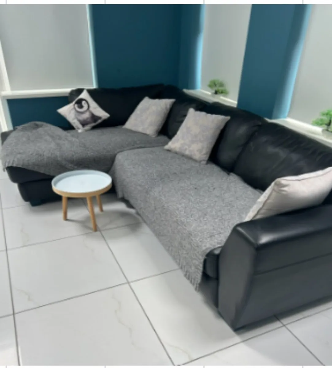 Leather Couch - Image 1