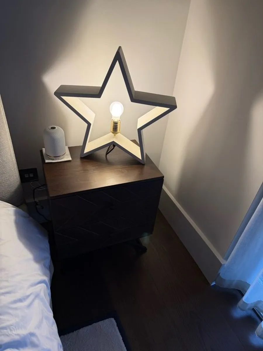 Eglo Lysekil wooden star shaped lamp - Image 1