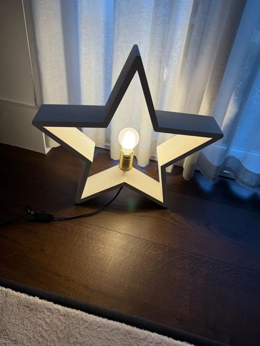 Eglo Lysekil wooden star shaped lamp - Image 2