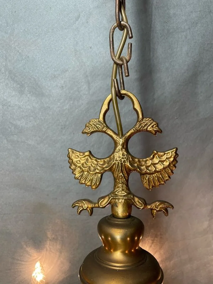 Very Good Antique Eight-Branch Flemish Chandelier. - Image 4