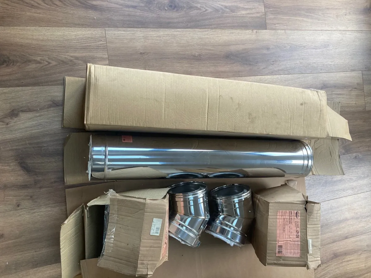 Stove Flue pipe + connections - Image 1