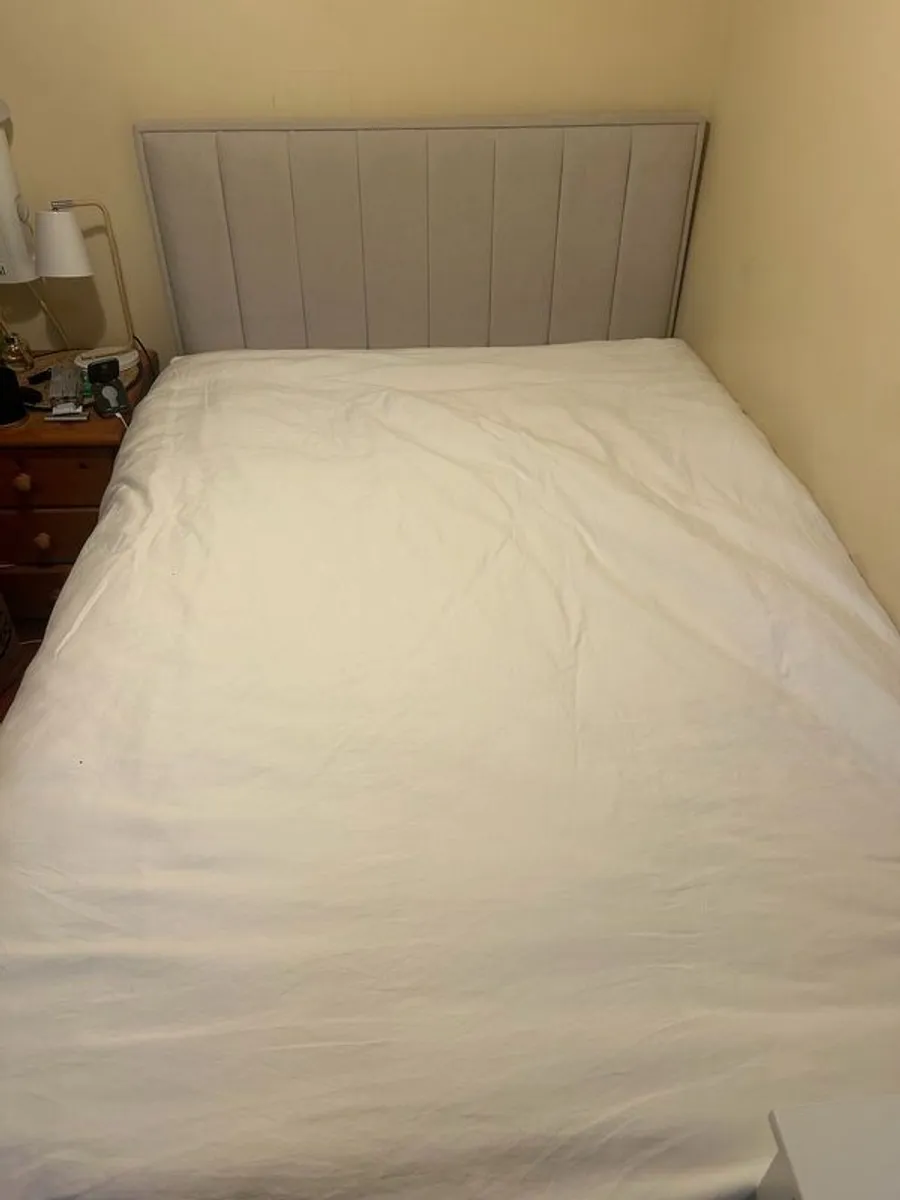 Small Double Divan Bed + Mattress with Storage & High Quality Bedding - Image 1