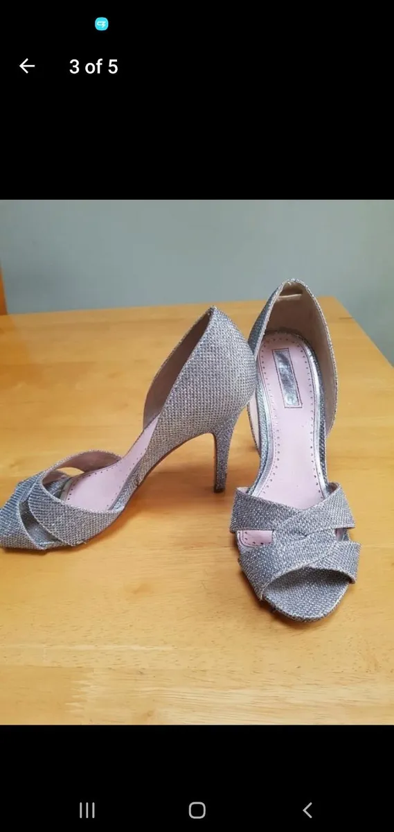 Silver Miss KG heels 5 - Image 3