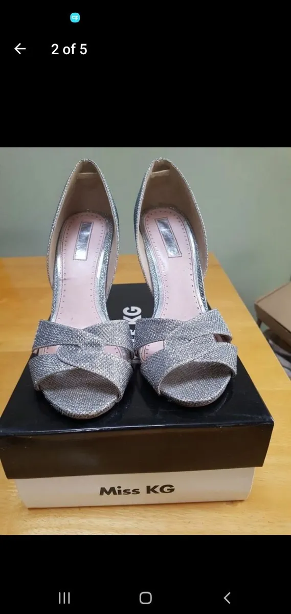 Silver Miss KG heels 5 - Image 4