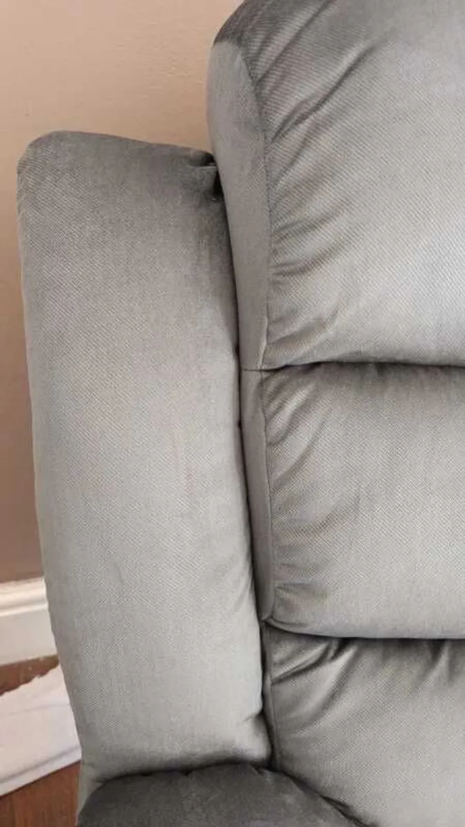 Single Chair Fabric Recliner Sofa - grey - Image 3