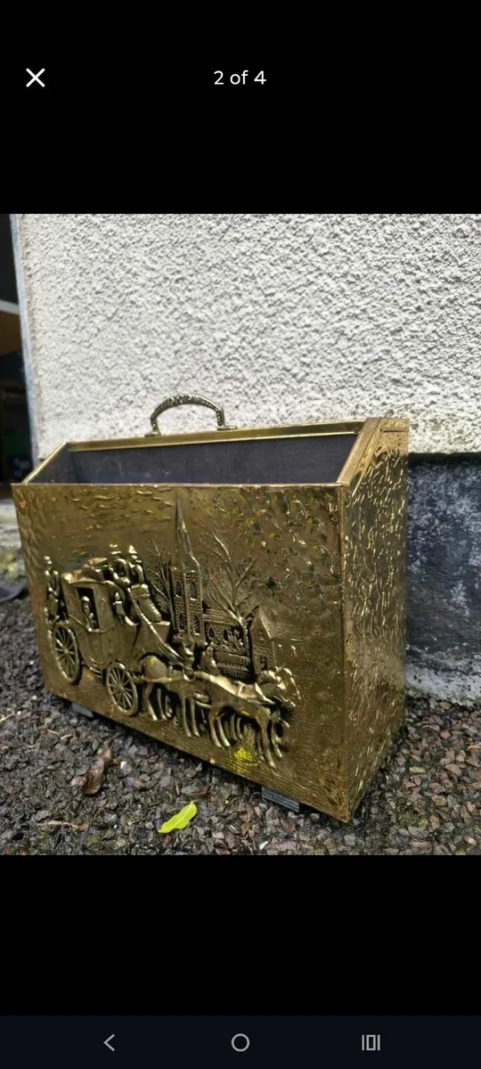 Vintage Brass magazine holder - Image 2