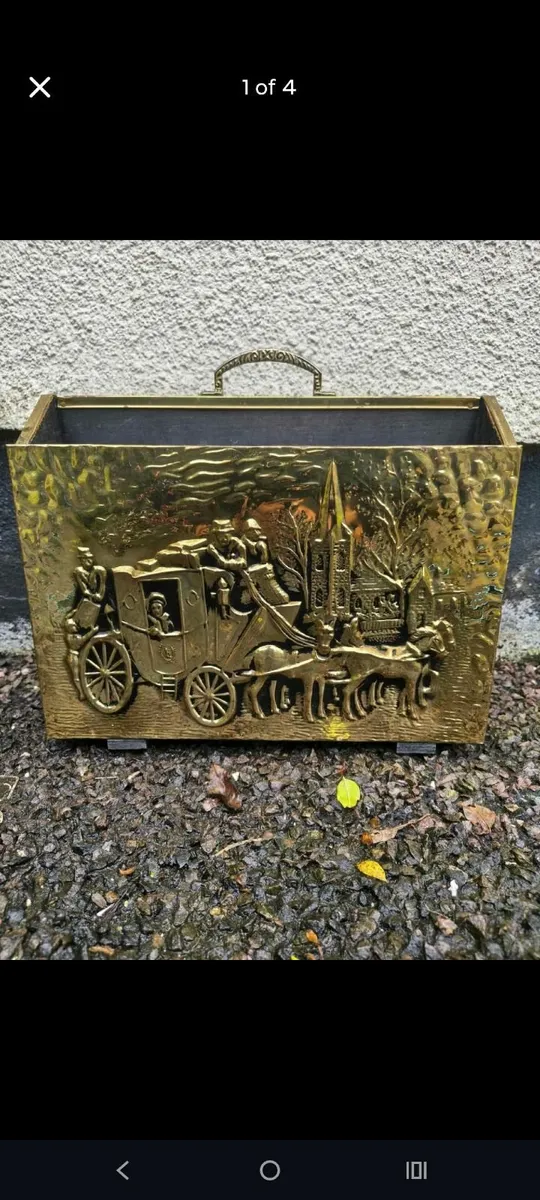 Vintage Brass magazine holder - Image 4