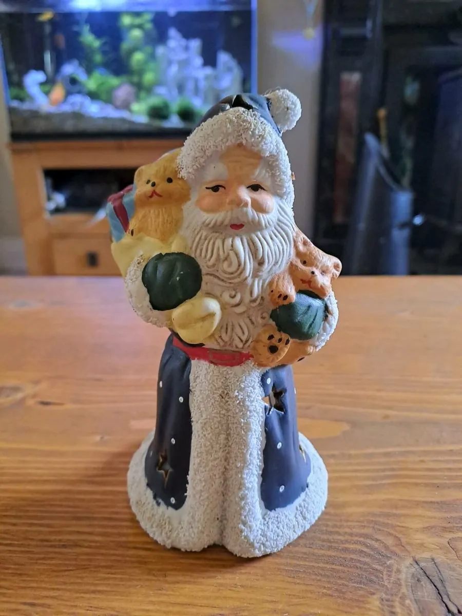 Vintage santa clause candle holder - Image 1