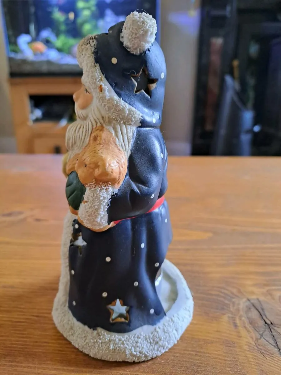 Vintage santa clause candle holder - Image 2