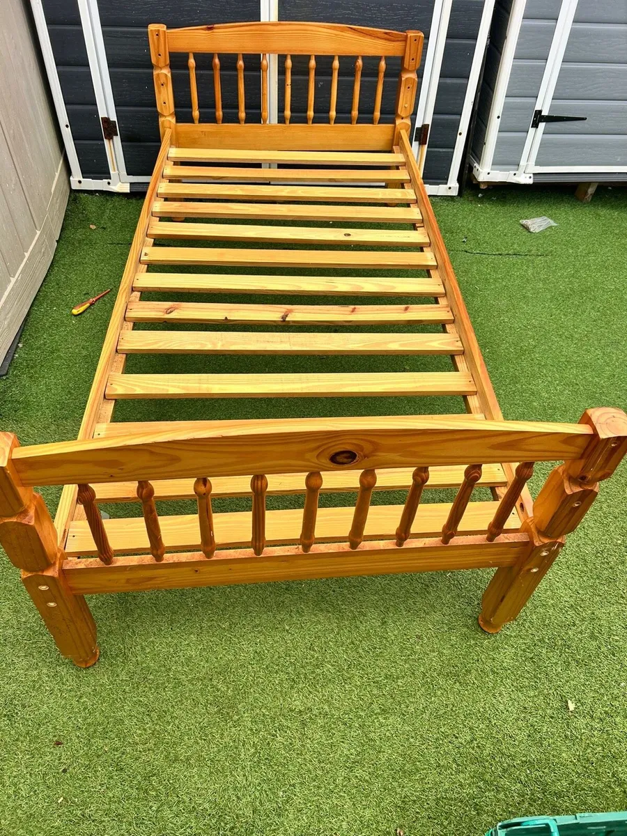 Single Solid Wooden Bed Frame - Can Deliver