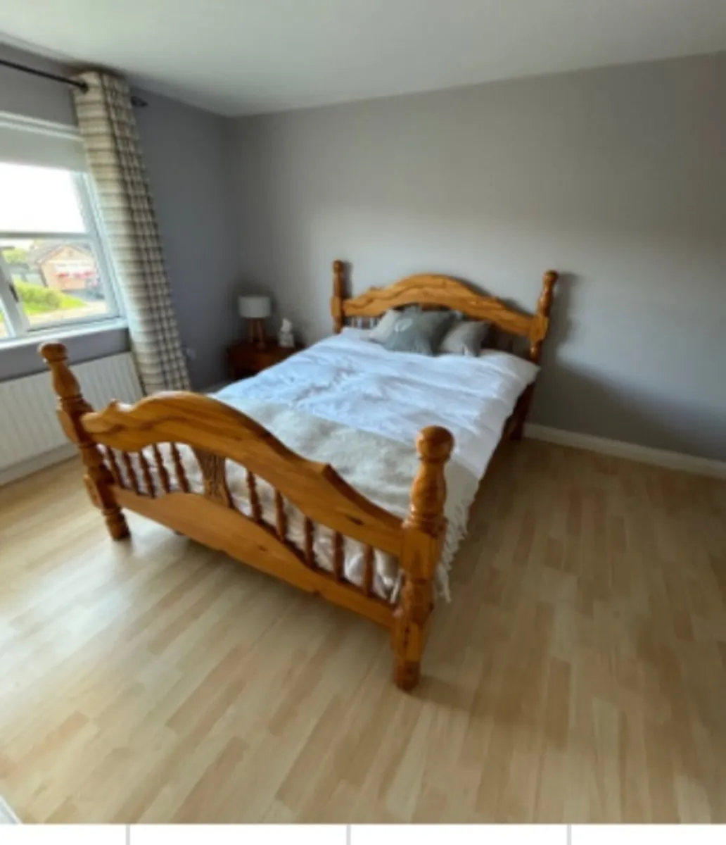 Bed double and mattress - Image 3