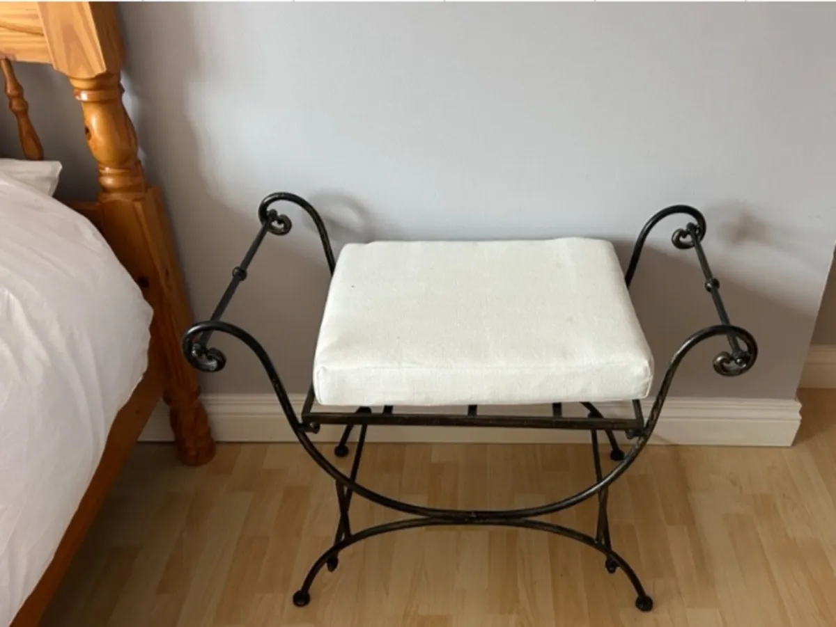 Decorative metal stool