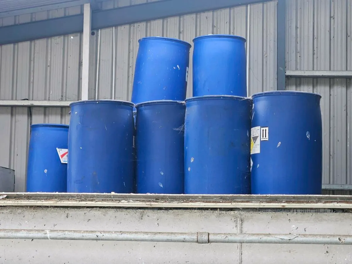 Blue barrels