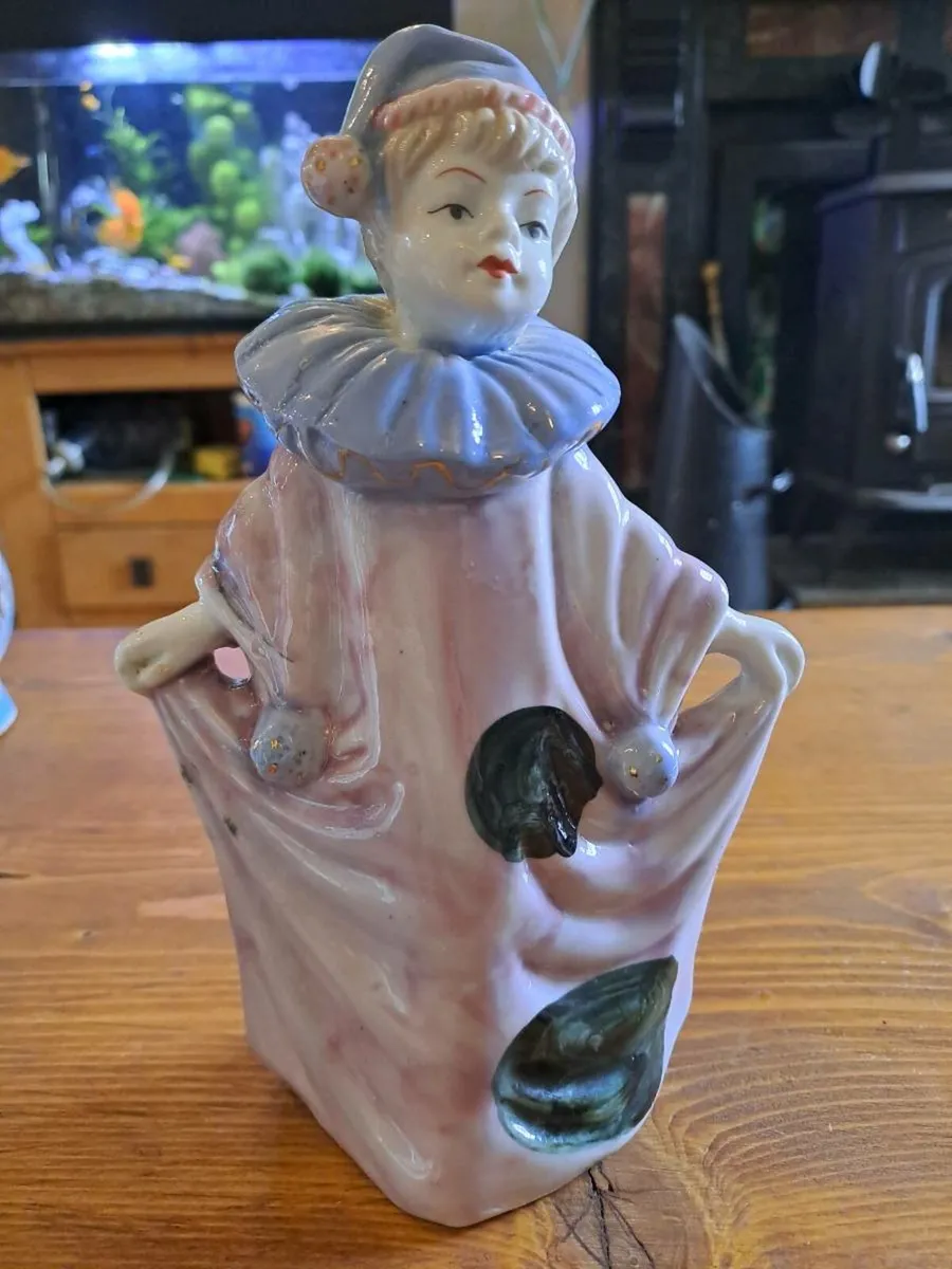 Vintage Pierrot clown ornament - Image 1