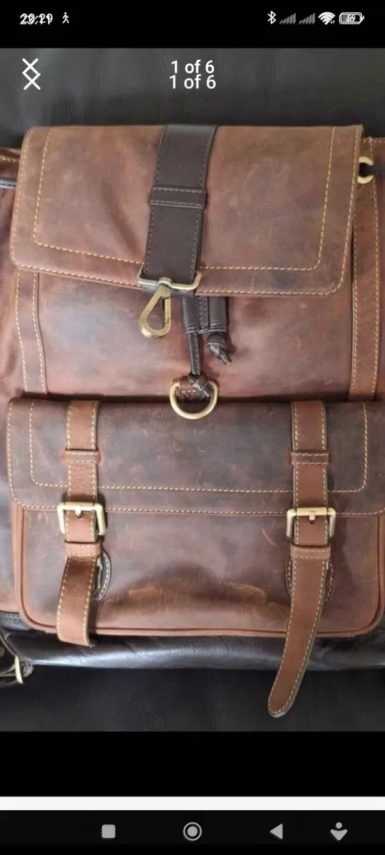 Leather rucksack - Image 2