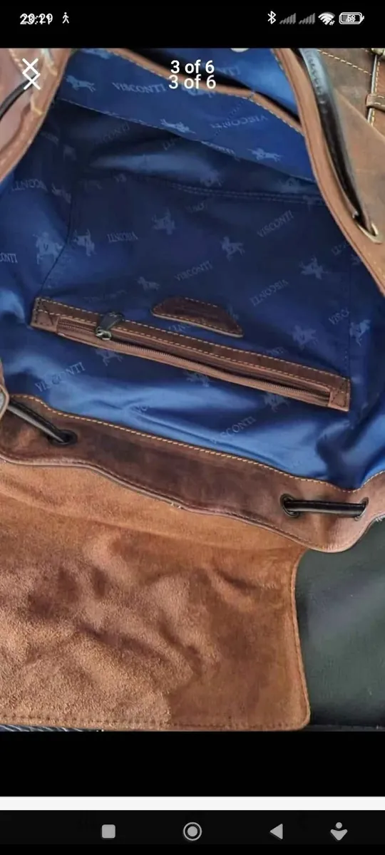 Leather rucksack - Image 3