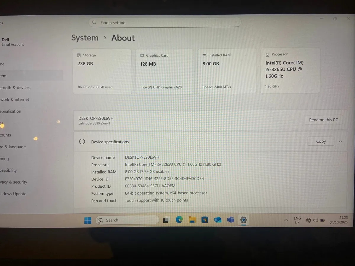 Dell Latitude 3310 2in1 - Image 3