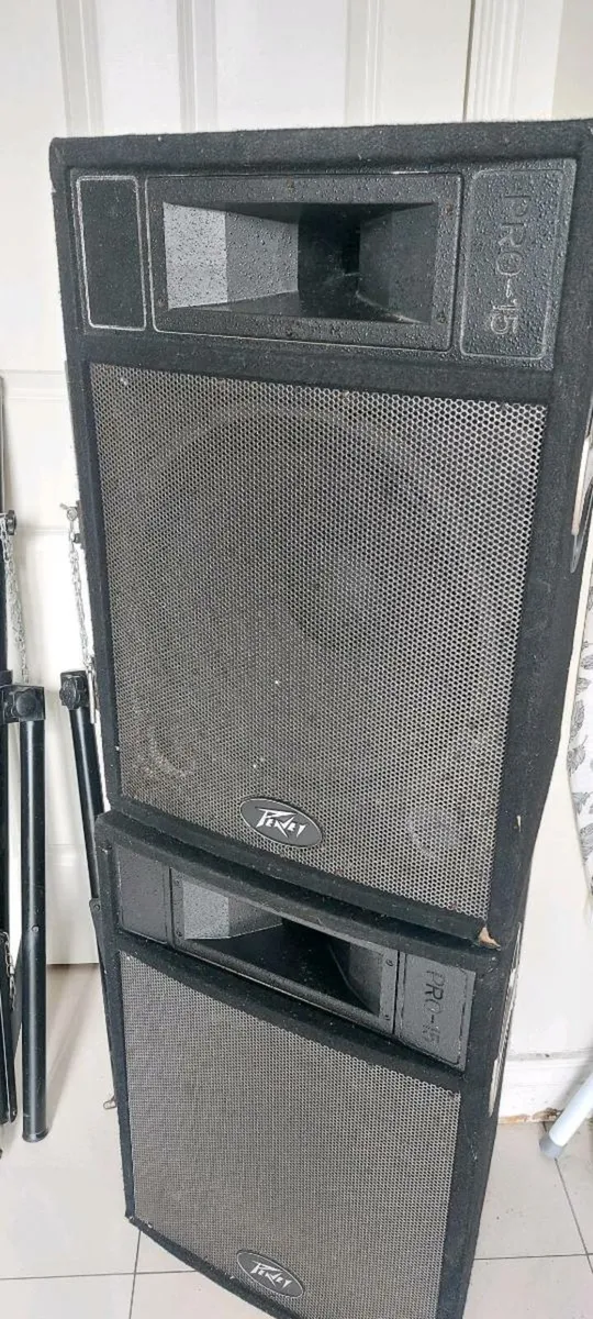2 Peavey PA speakers (passive) + peavey KBD combo - Image 2