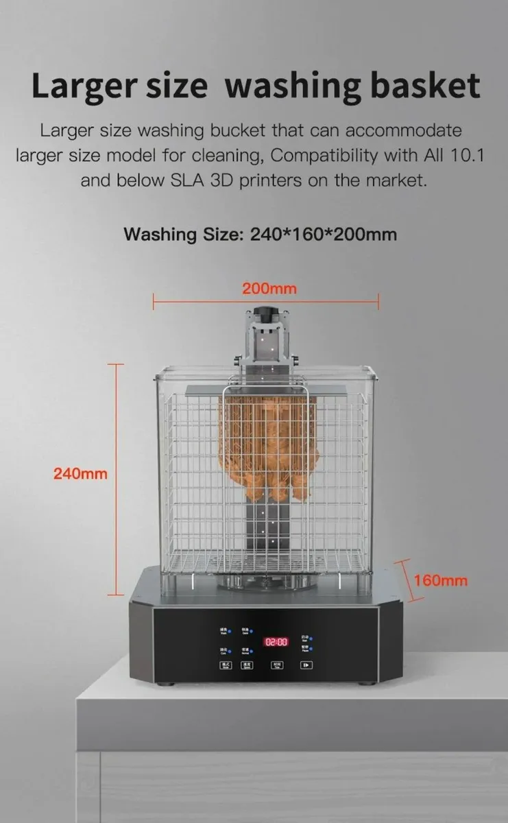 CREALITY Wash & Cure UW-02 Machune for 3D Printer - Image 4