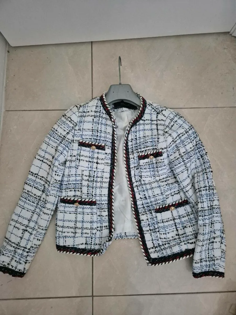 Zara white multicoloured blazer - Image 1